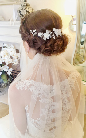 bride hair