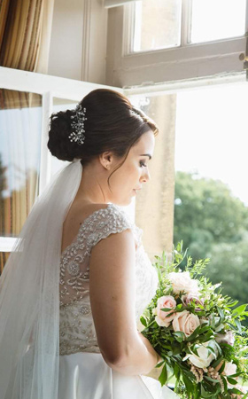 bridal hair up